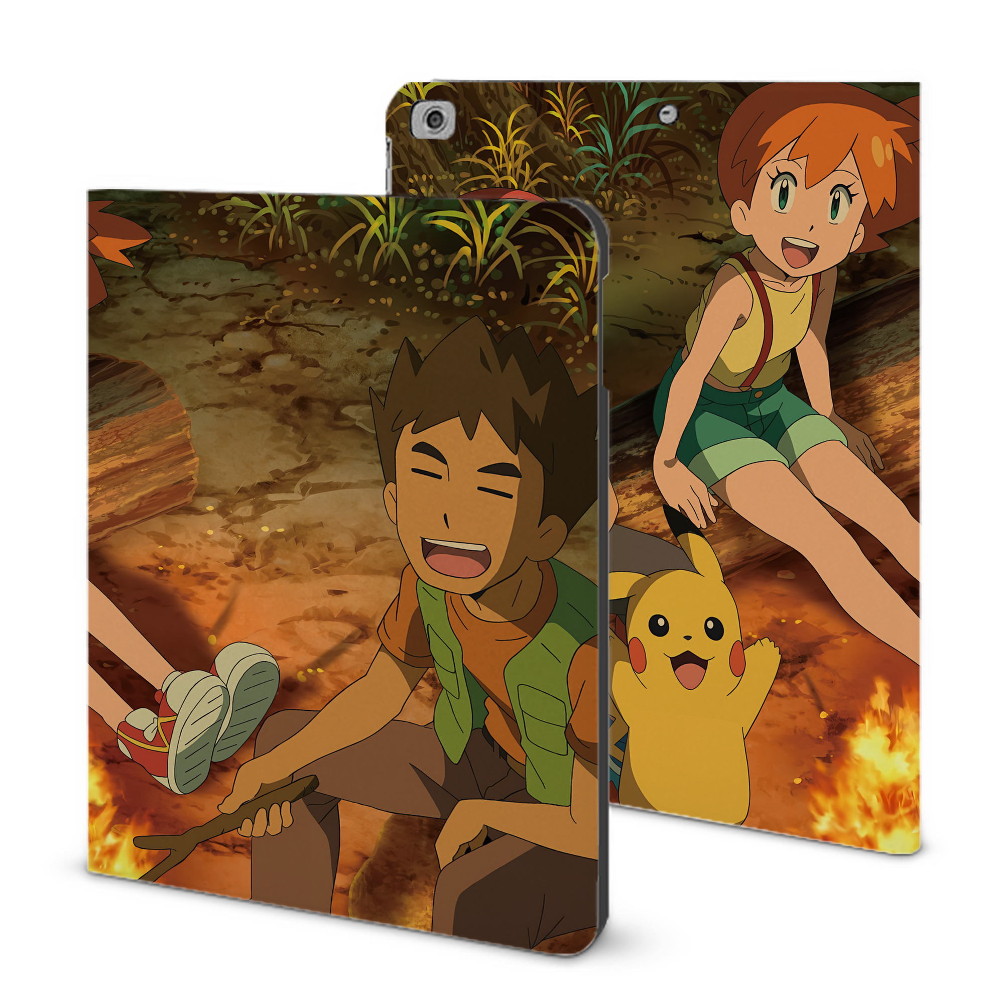 （画像用） ポケットモンスター Pokémon IPad ケース ブック型 PUレザー TPU 耐衝撃 軽量 薄型 ペン収納なし 全面保護 IPad 各モデル対応